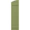 Ekena Millwork Americraft 4-Board (2 Batten) Wood Joined Board-n-Batten Shutters w/Ellipt Top, ARW101BE414X77MGH, PR ARW101BE414X77MGH - alternate 4